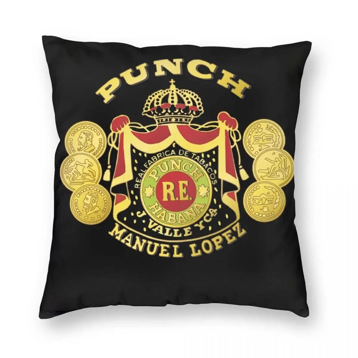 Punch Habana Cuba Cigar Style Pillowcases  Poliester