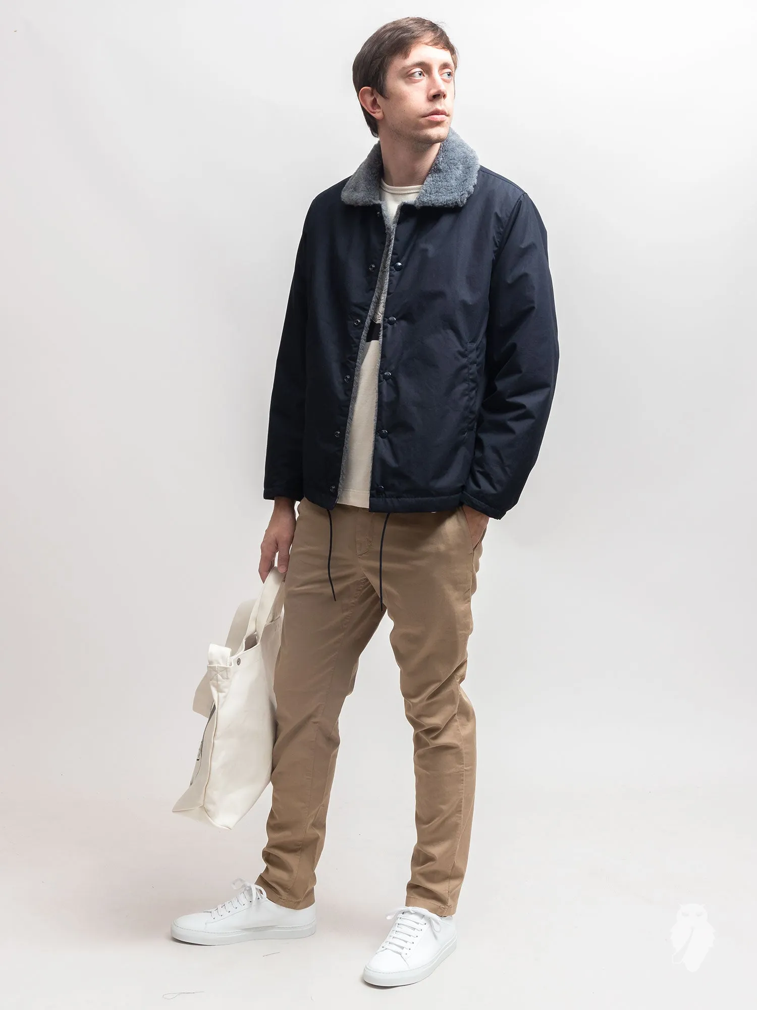 "Quart" Short Coat in Navy