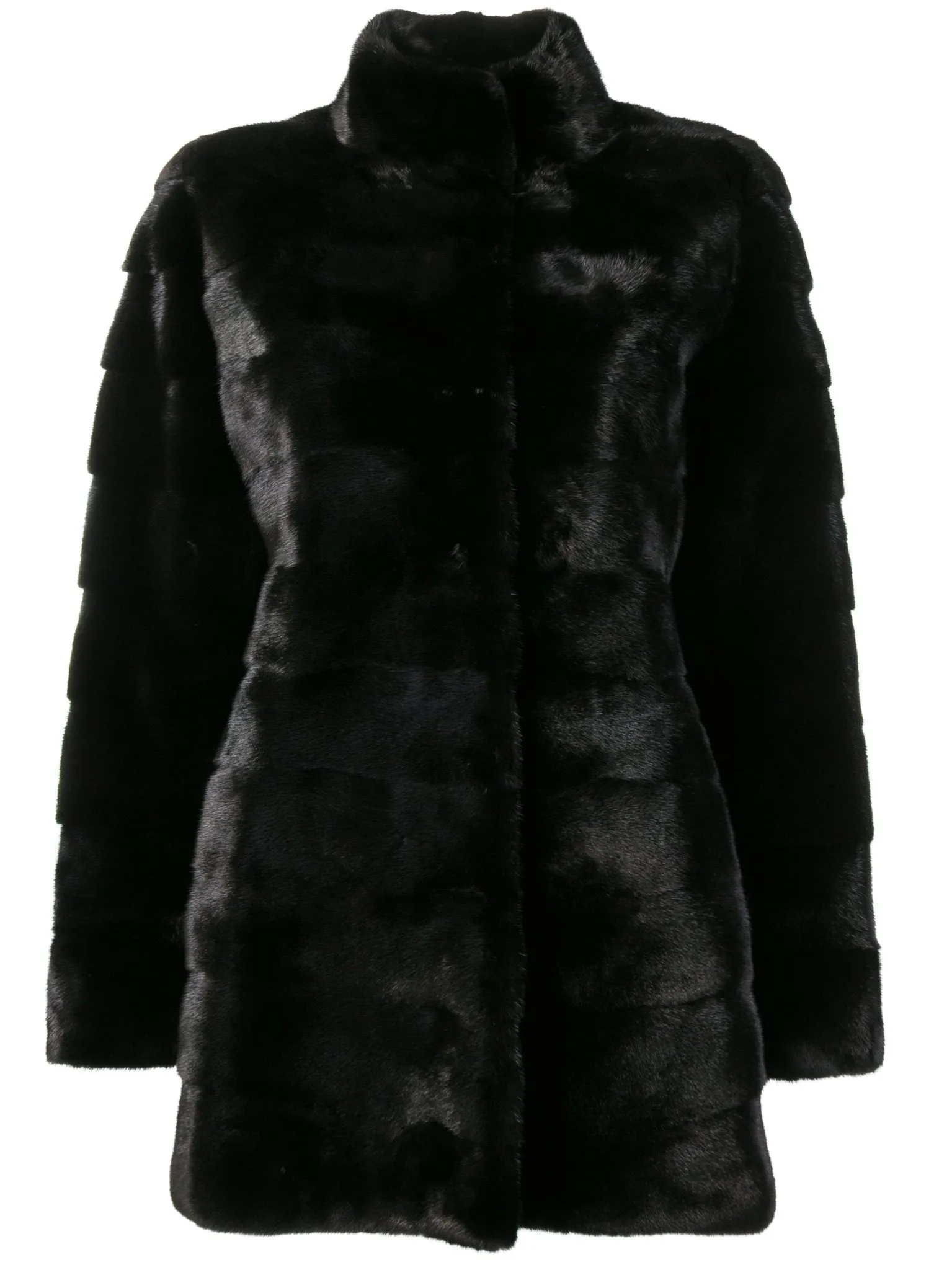 "VALENCIA" Mink Coat with Collar Short