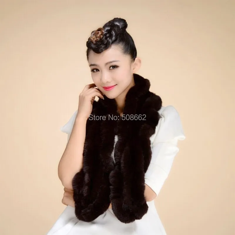 Real REX Rabbit Fur Scarf Wrap Cape Shawl Neck Warmer Women Children Scarf Unisex FS14517