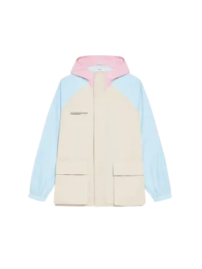 Recycled Nylon Color Block Jacket—sand