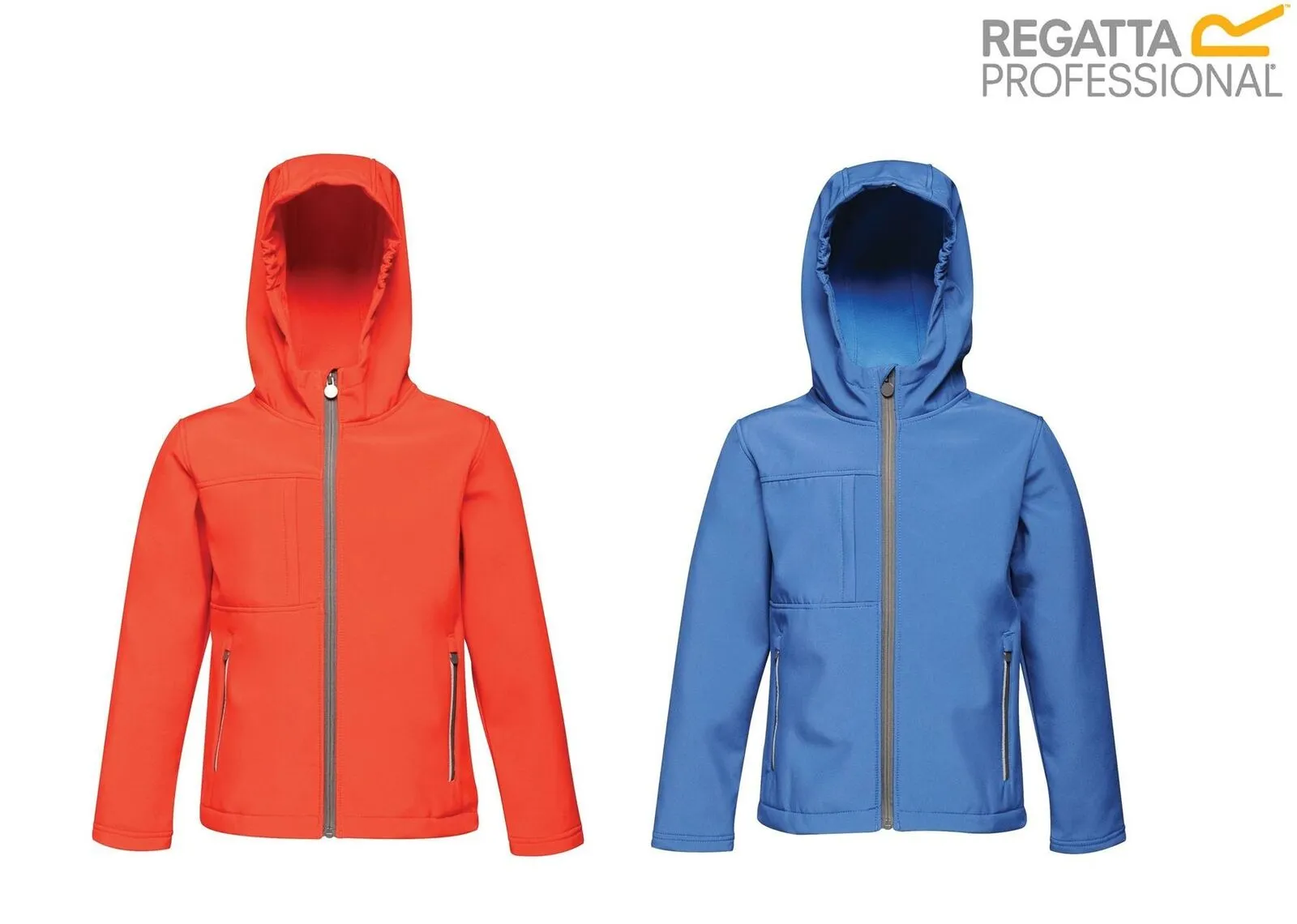 Regatta Kids Octagon Hooded Wind Showerproof Softshell Jacket