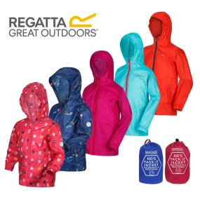 Regatta Kids Pack it Jacket III Lightweight Waterproof Packaway Jacket