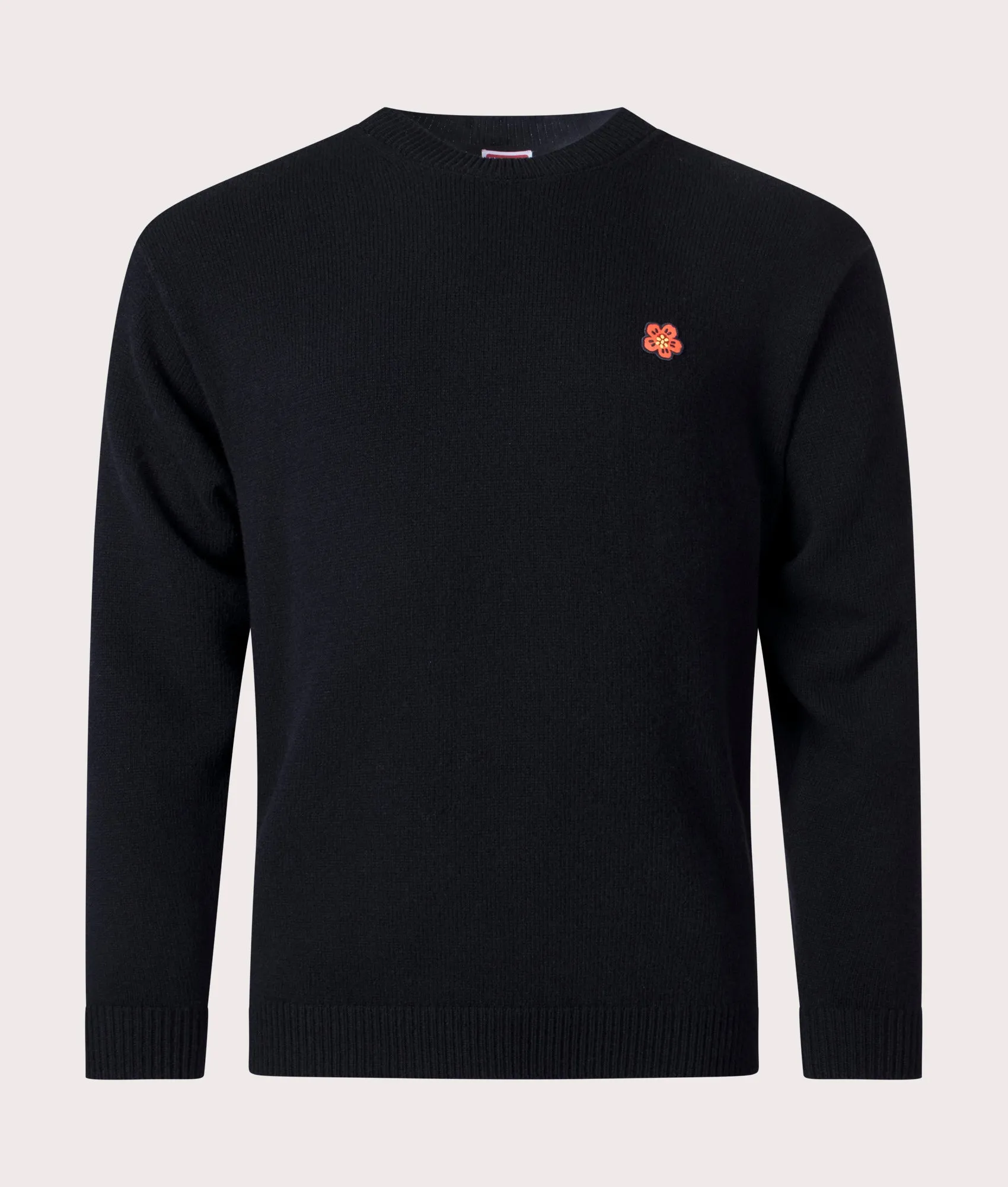 Relaxed Fit Boke Flower Crest Woollen Jumper