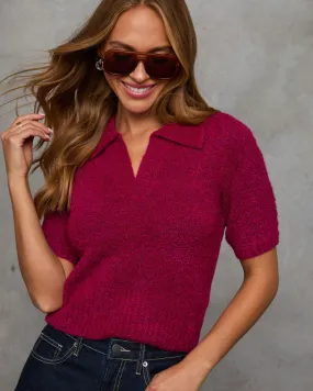 Renee Knit Collar Top