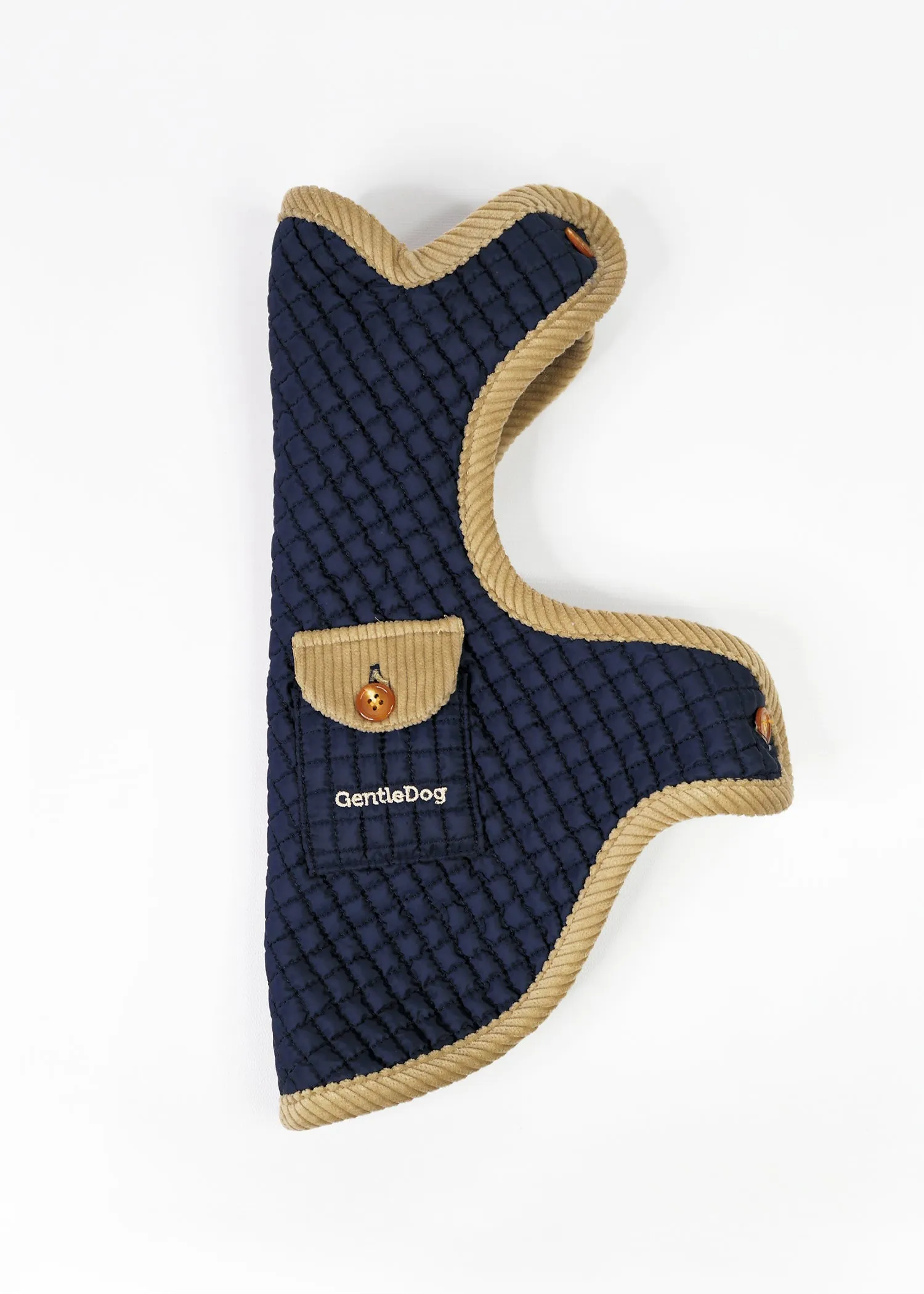 REVERSIBLE QUILTED DOG COAT