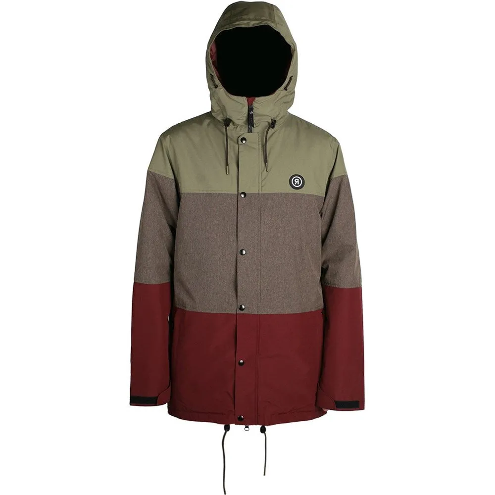 Ride Hawthorne Jacket - Olive/Brown Melange/Burgundy