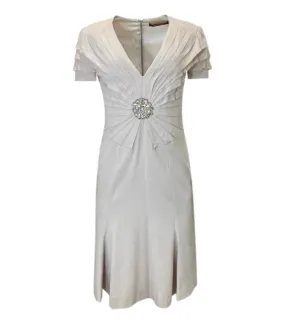 Roberto Cavalli Virgin Wool & Crystal Dress. Size 38IT