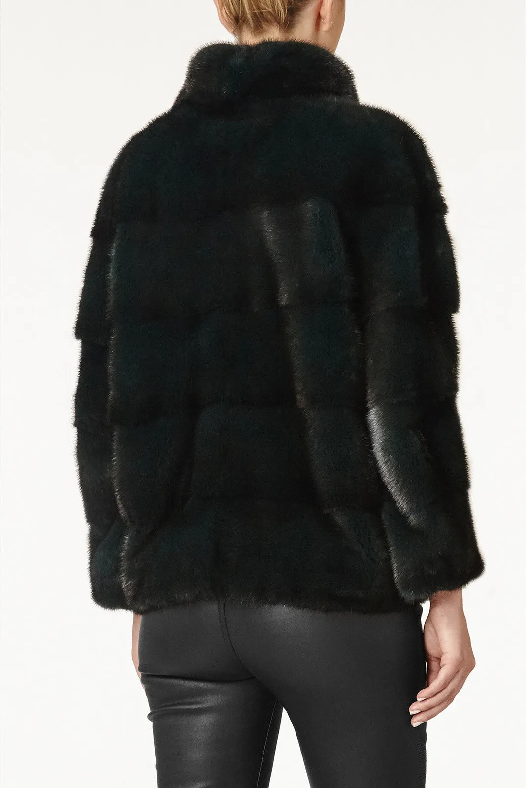 Rosie Mink Fur Jacket With Collar