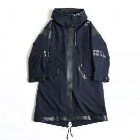 SALE 50%OFF ! <br/>【Mame Kurogouchi/マメ】Shadow Patched Wool Hooded Coat