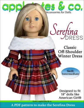 Serefina Dress 18 Inch Doll Sewing Pattern