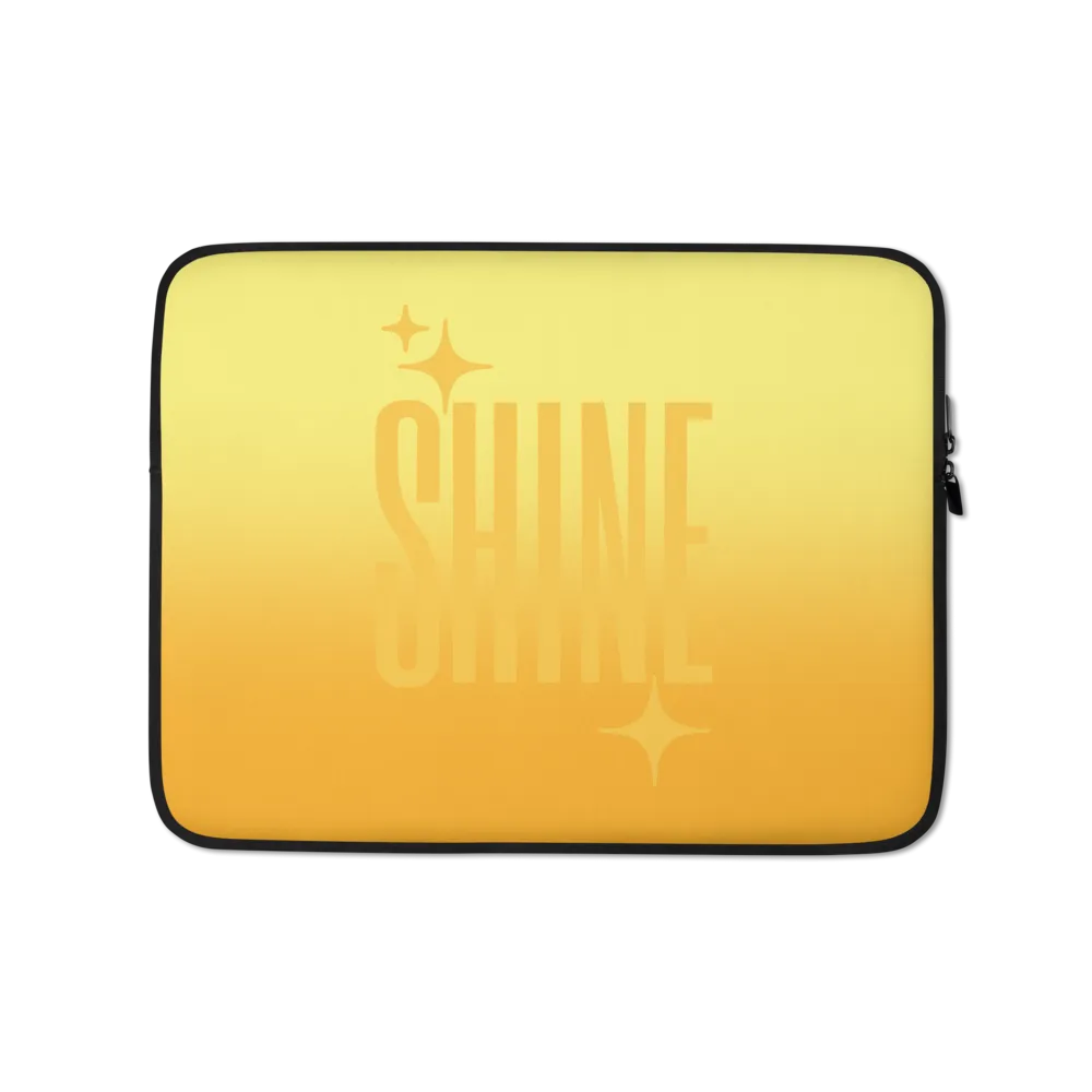 Shine Ghost Text Laptop Sleeve