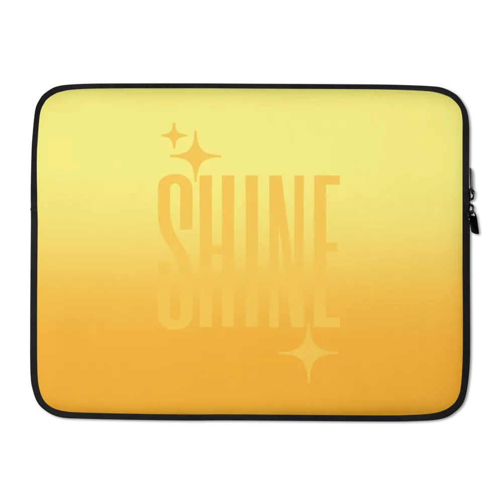 Shine Ghost Text Laptop Sleeve