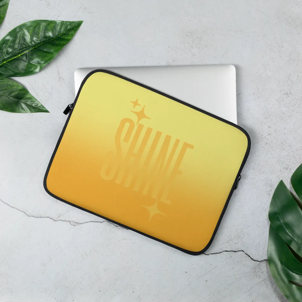 Shine Ghost Text Laptop Sleeve