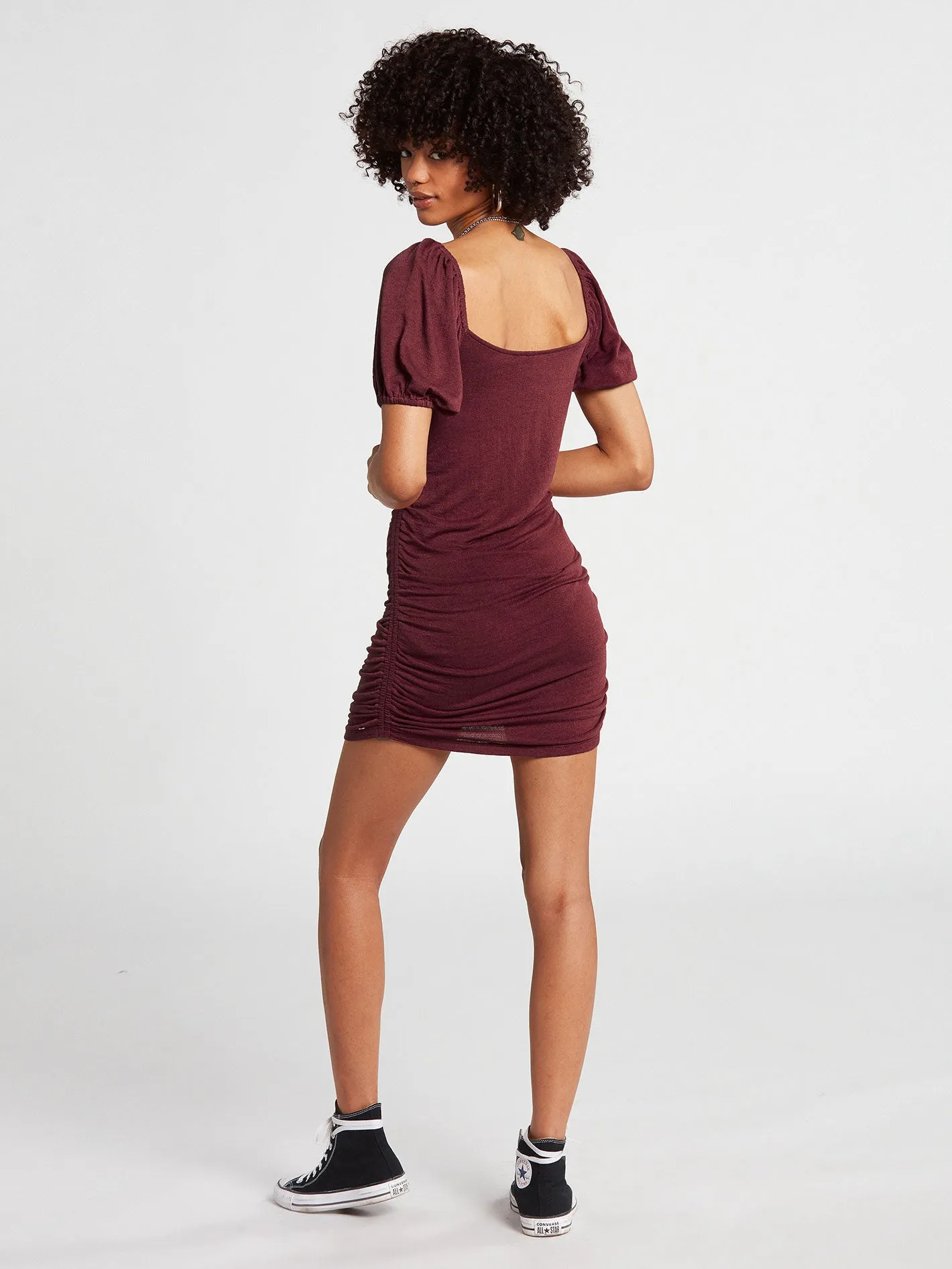 Shore Shoock Mini Dress - Bark Brown