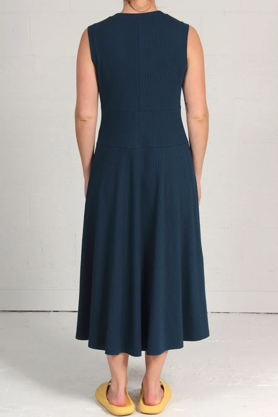 Soft Rib Knit Boris Dress - teal - last size - xsm!