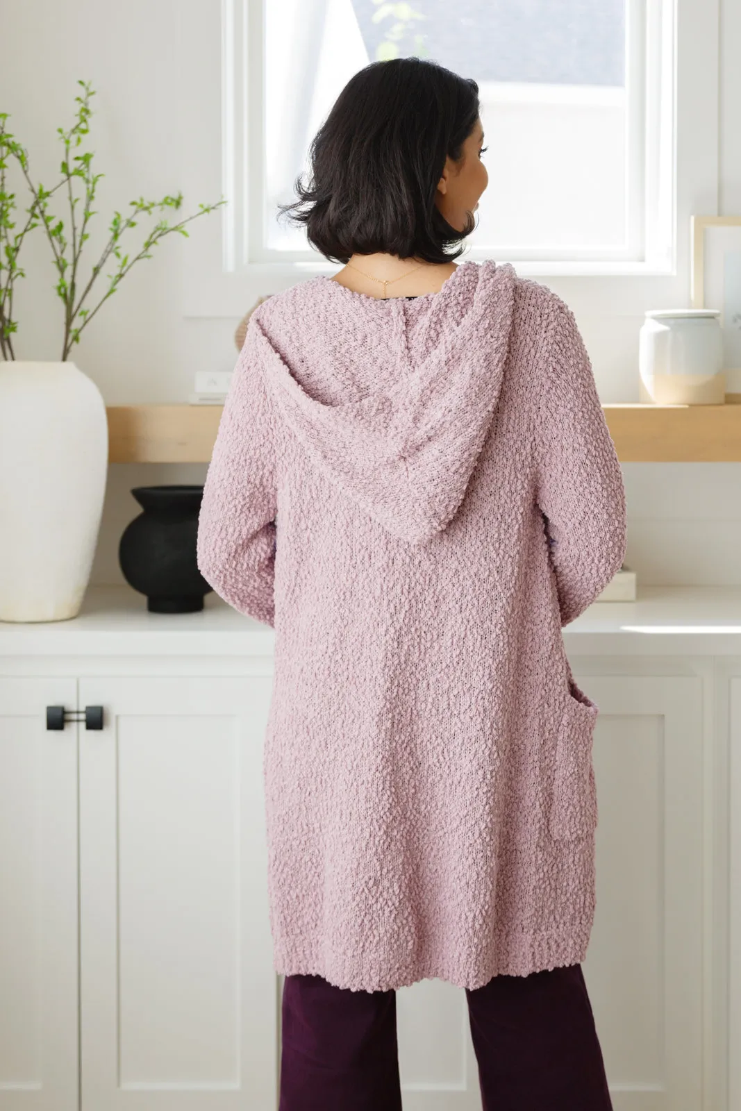 Soft Wisteria Hooded Cardigan - One Eleven North