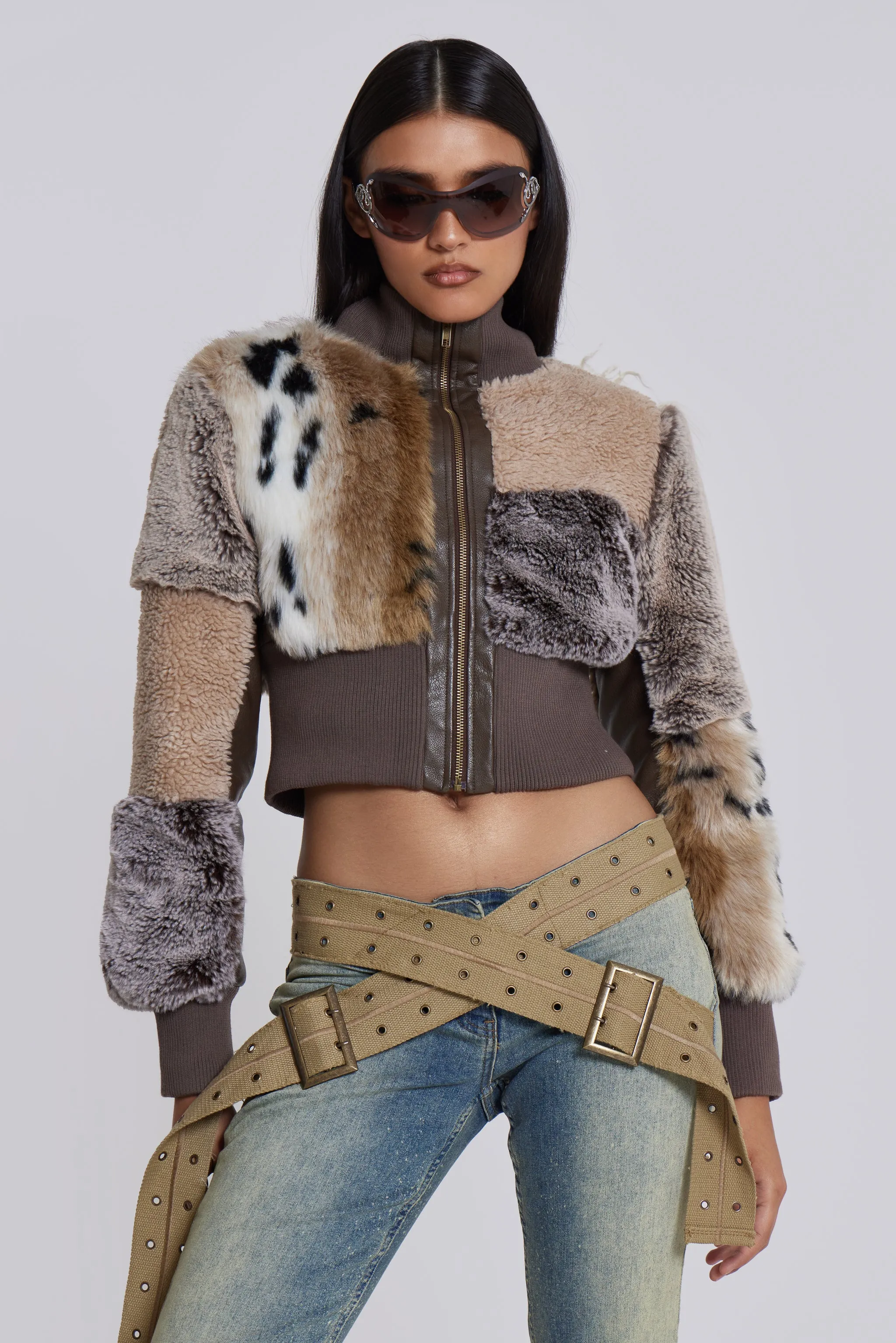 Soho Faux Fur Bomber Jacket