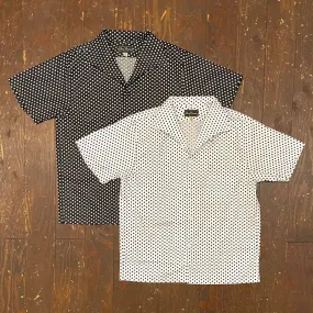 S/S Print Italian Collar Shirt “POLKA DOT”