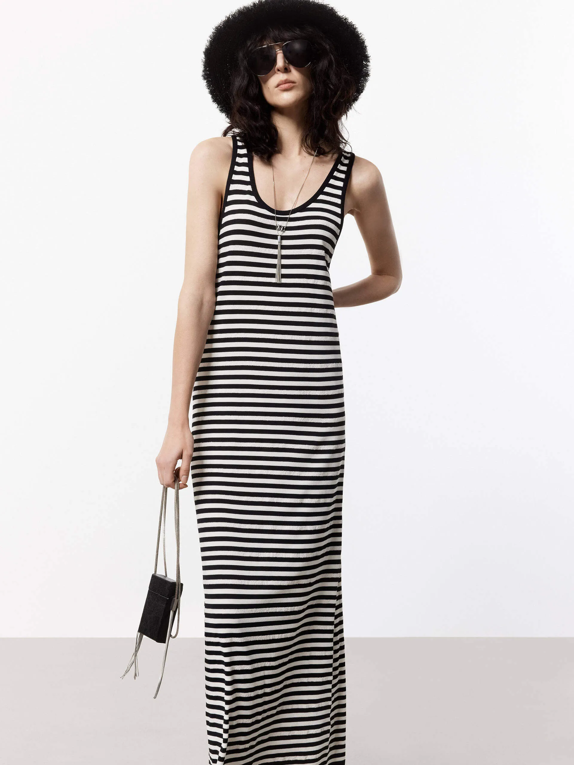 Striped Maxi Tank Dress