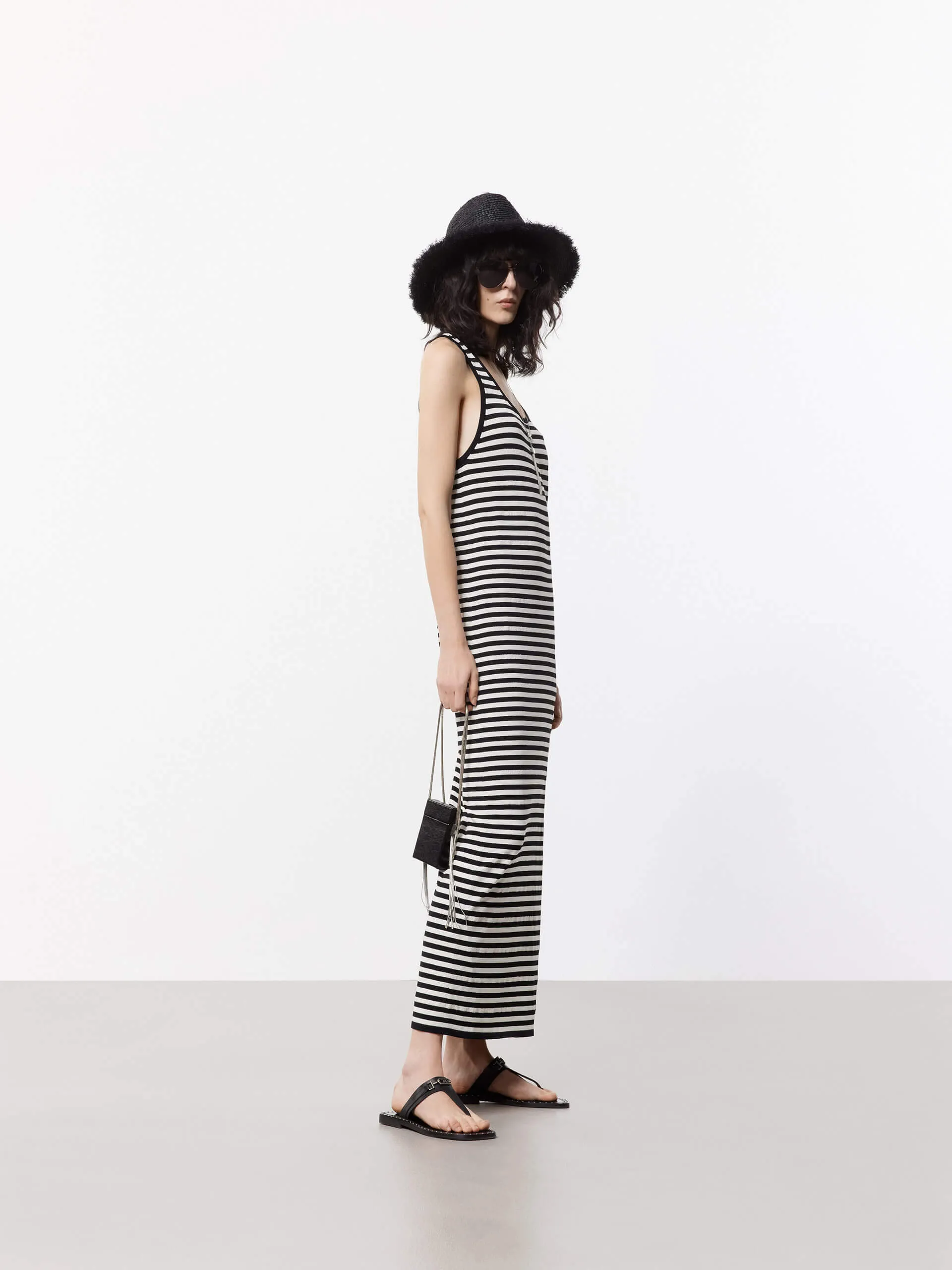 Striped Maxi Tank Dress