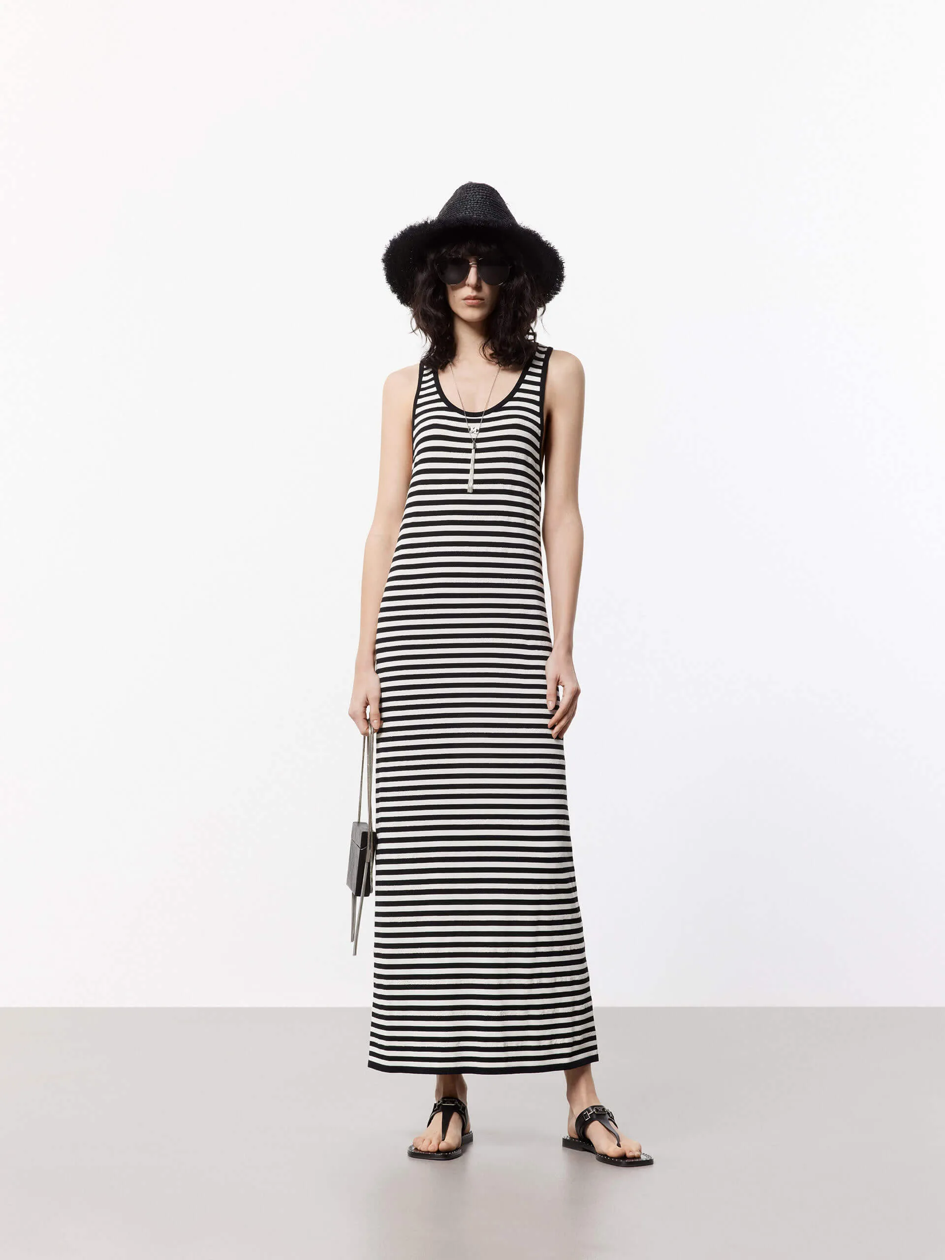 Striped Maxi Tank Dress