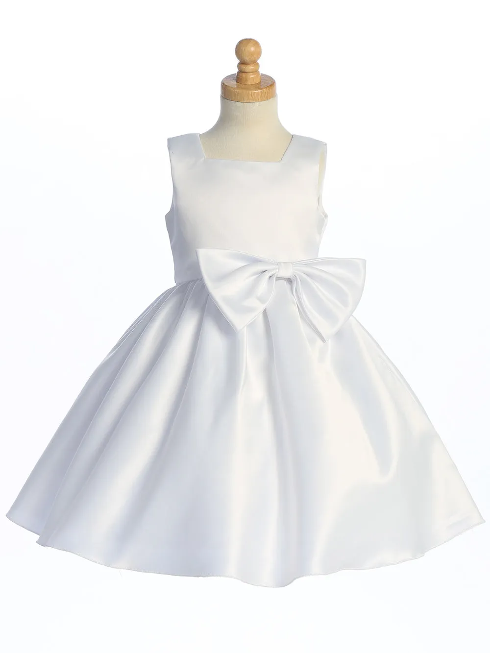 Stunning Satin Flower Girl Dress | Made in the U.S.A.