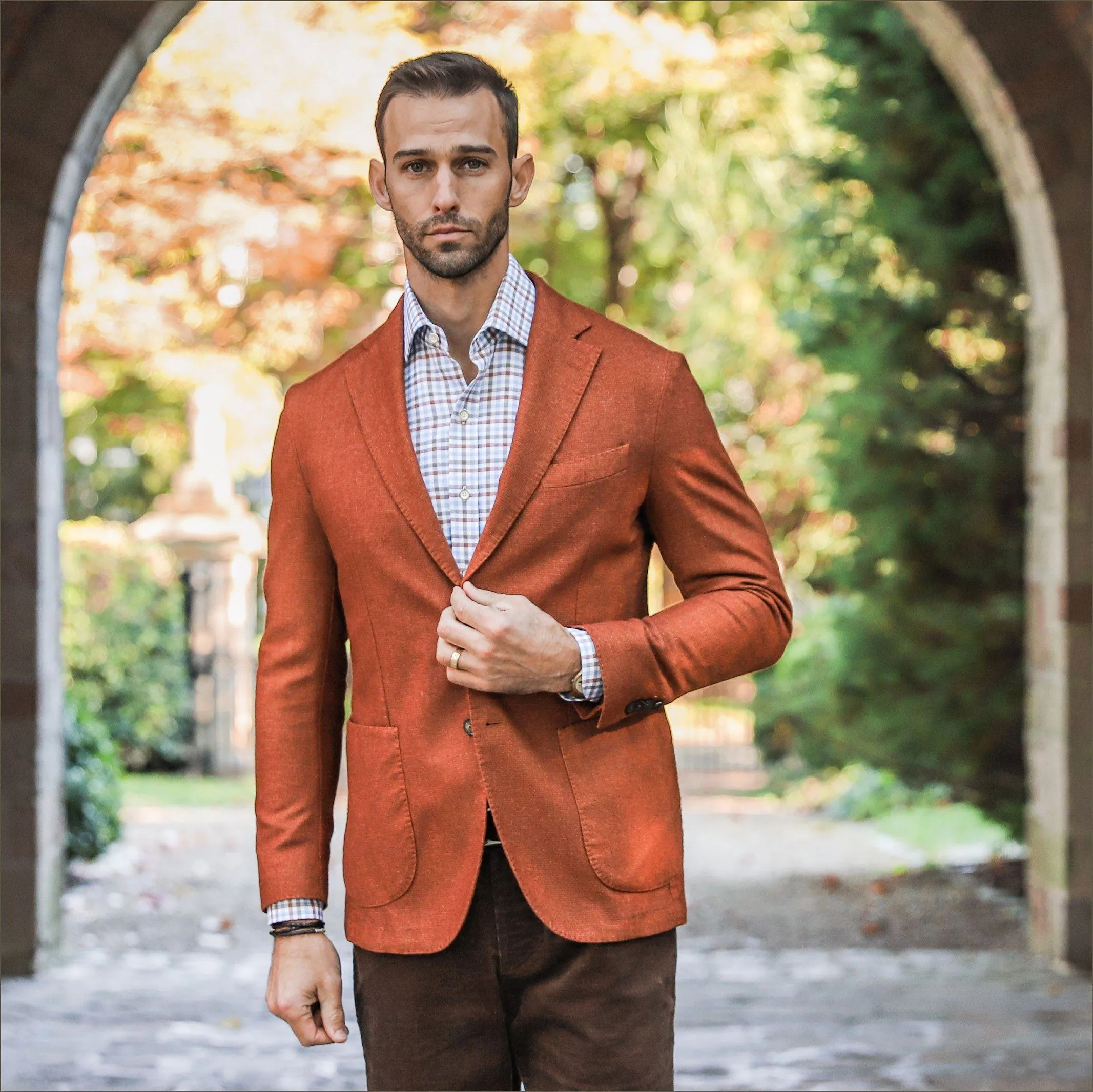 The Autumn Orange Burgess Sport Coat