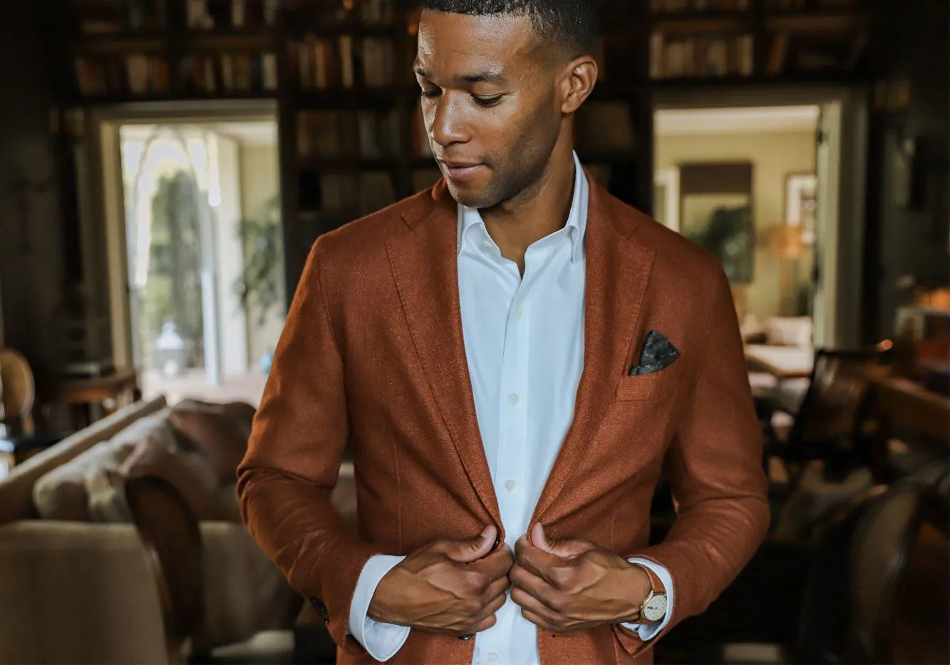 The Autumn Orange Burgess Sport Coat