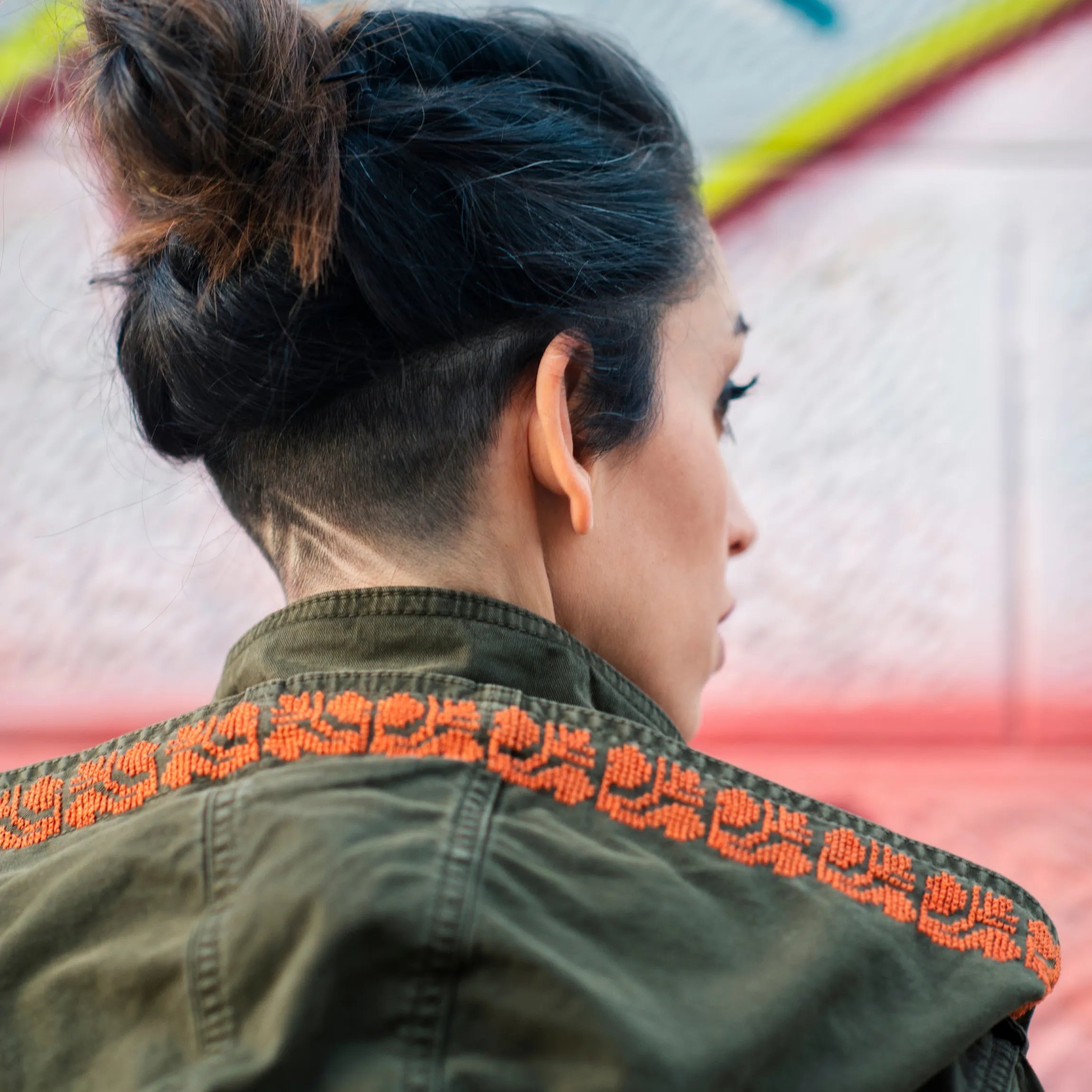 THE SINEAD KHAKI JACKET | PETRA ORANGE