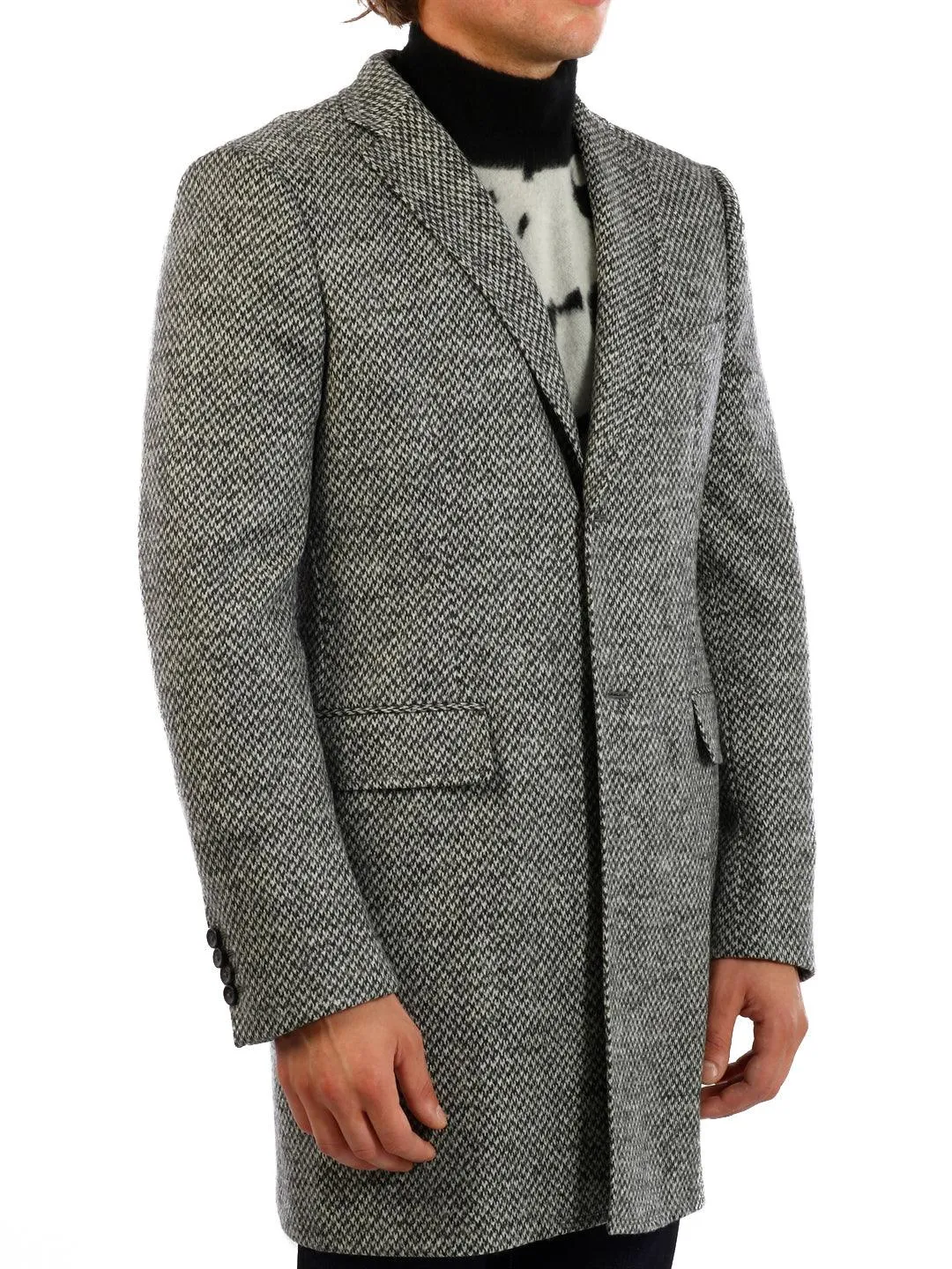 Tonello Gray Wool Coat