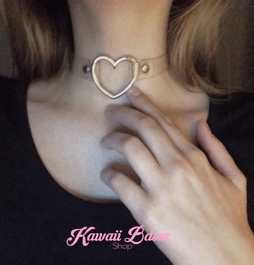 Transparent Heart Choker