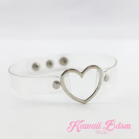 Transparent Heart Choker