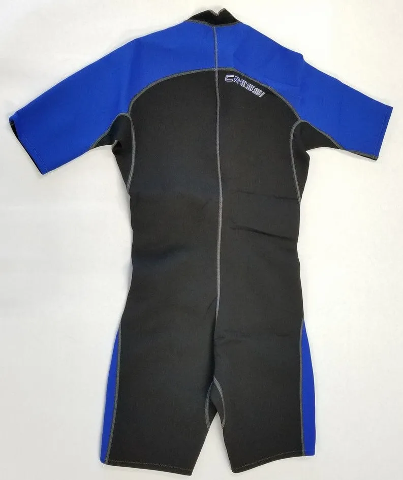 Used Cressi 2mm Mens Lido Short Front Zip Wetsuit, Size: X-Large