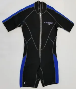 Used Cressi 2mm Mens Lido Short Front Zip Wetsuit, Size: X-Large