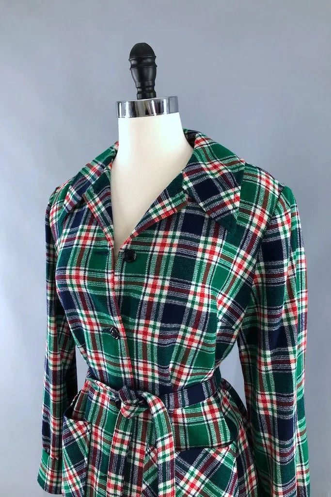 Vintage Plaid Wool Pendleton Jacket