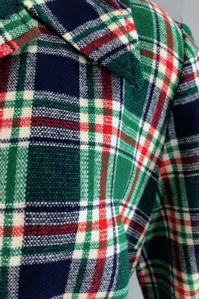 Vintage Plaid Wool Pendleton Jacket