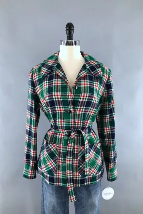 Vintage Plaid Wool Pendleton Jacket