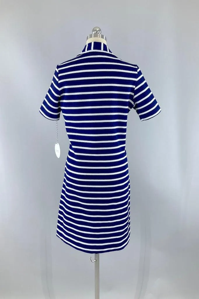 Vintage Preppy Navy Polo Dress