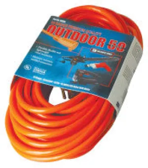 Vinyl Extension Cord, 50 ft, 1 Outlet