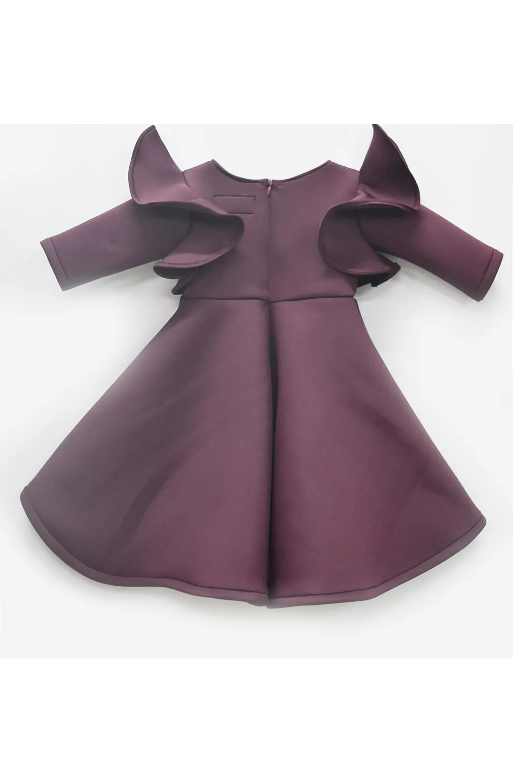 Wine neoprene dress