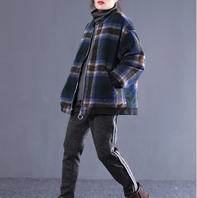 Women Coat Handmade Coat loose Women Wool Coat Jacket