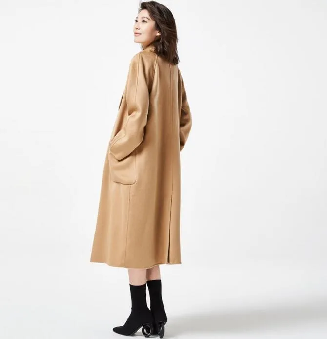 Women Long Wool Coat Double Face Wool coat/1111