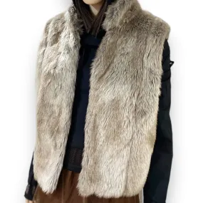 Women's Fluffy Short Faux Fur Vest