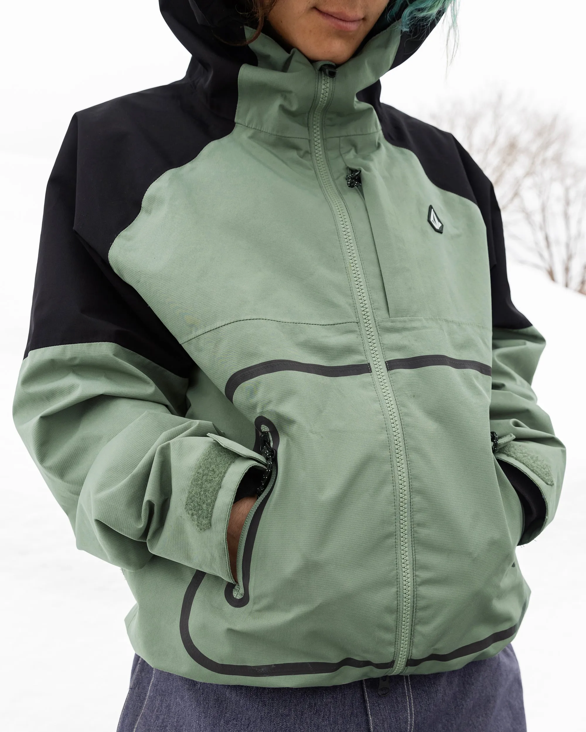 Womens Revna 20K Shell Jacket - Lichen Green