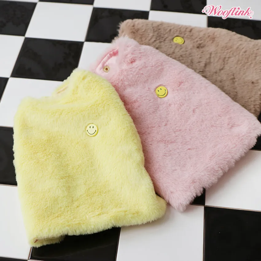 Wooflink Smile Fur Coat - Pink