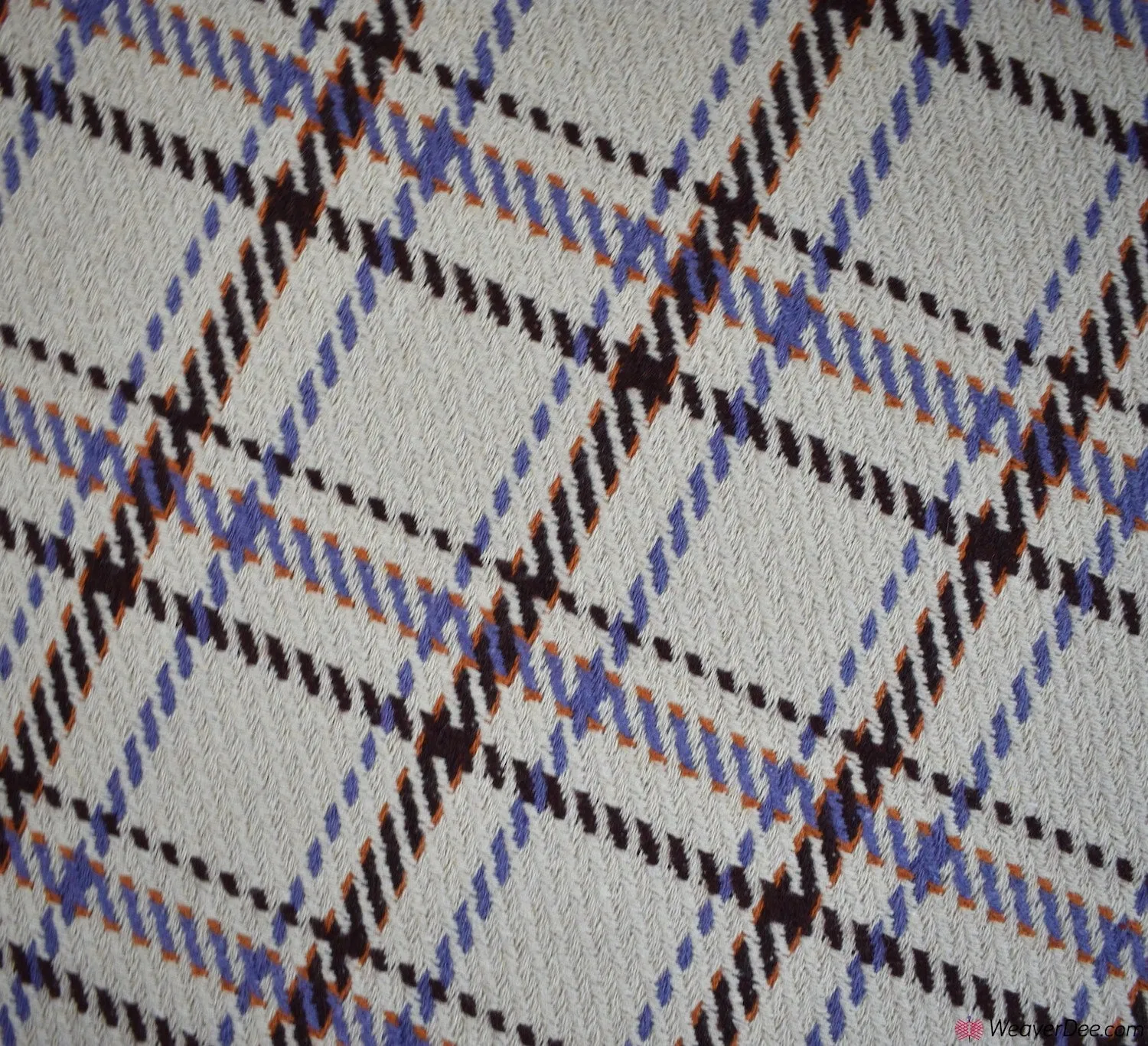 Wool Blend Fabric - Large Check - Beige