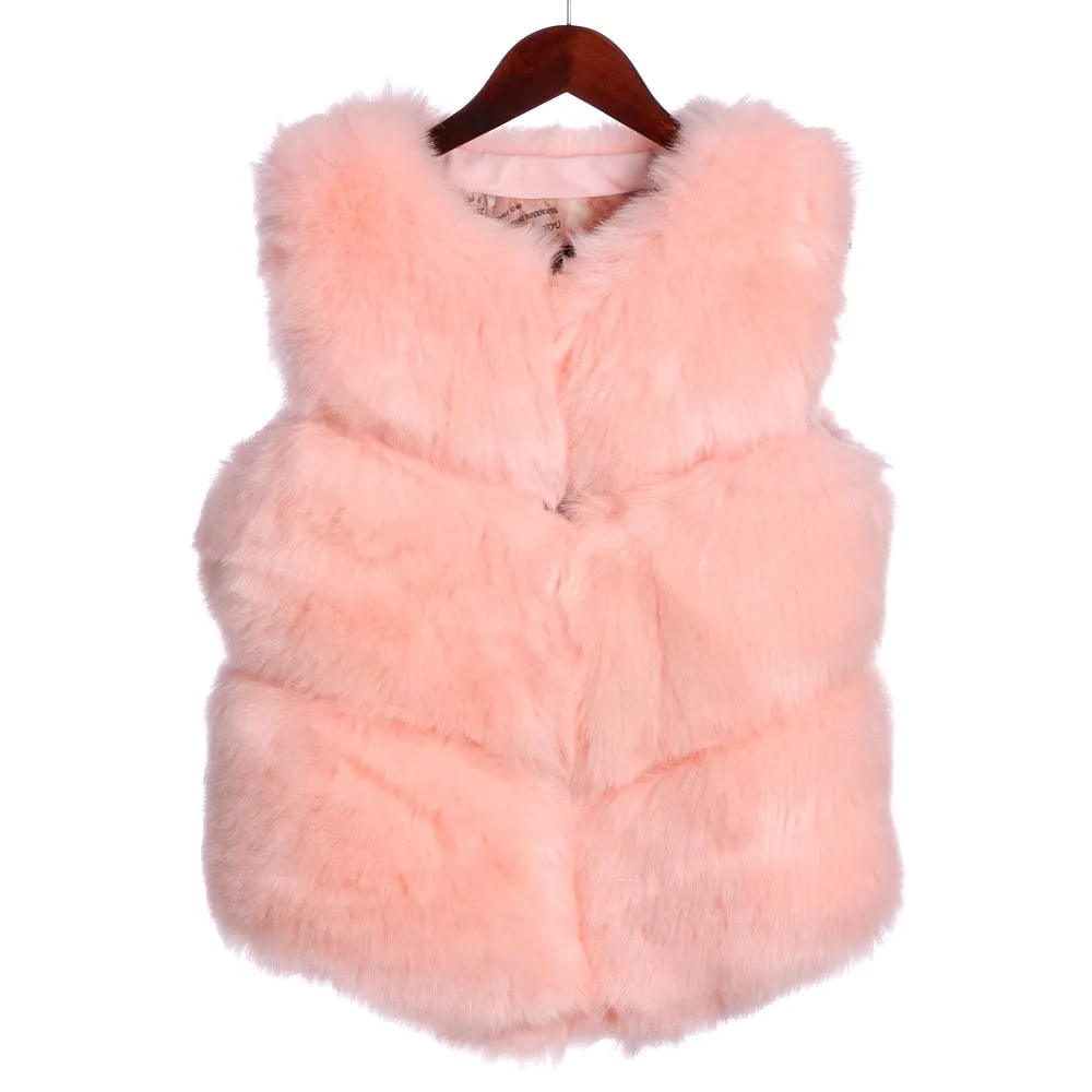 ZADORIN 3XL Autumn Winter Thick Warm Faux Fox Fur Vest Women High Quality Fashion V-Neck Short Fur Coat Female Fur Waistcoat