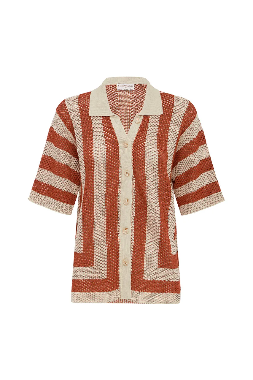 ZIGGY TOP - TERRACOTA/SAND